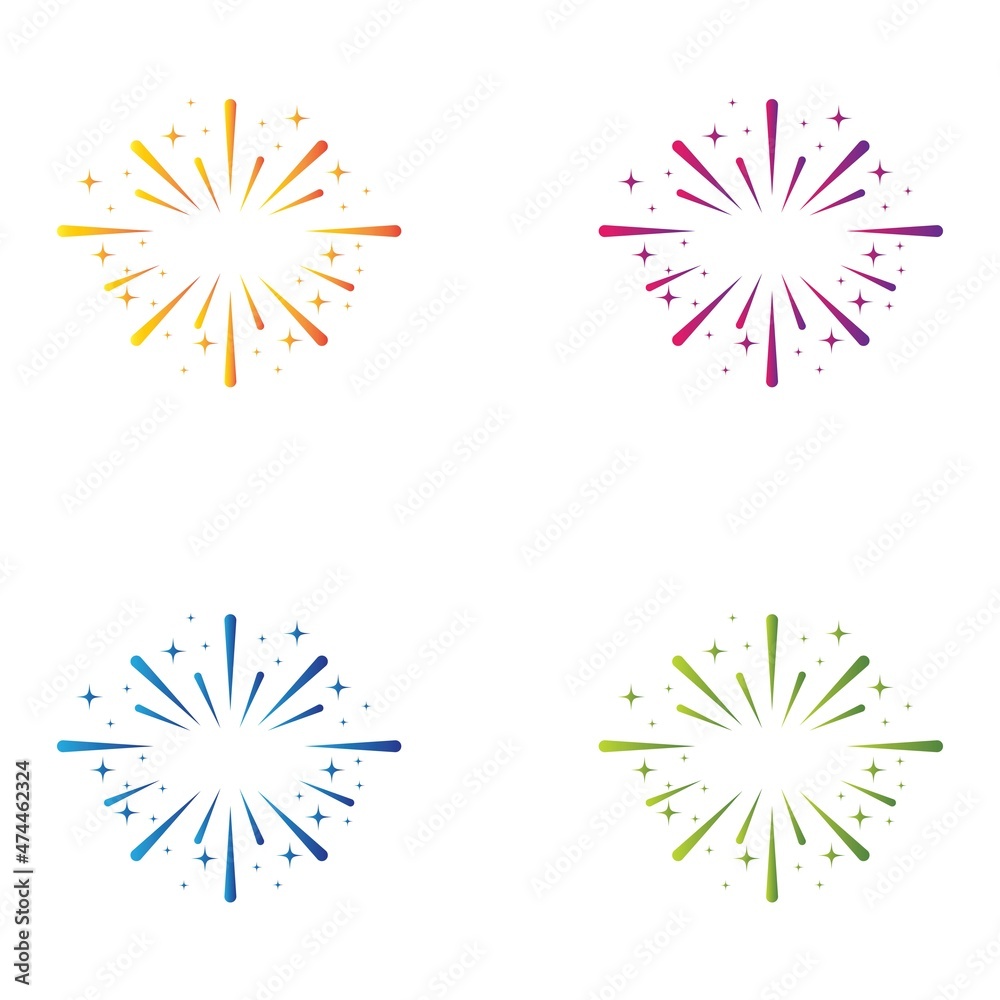 Obraz premium Star logo icon set