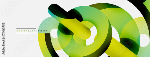 Circle abstract background. Vector illustration for wallpaper banner background card or landing page