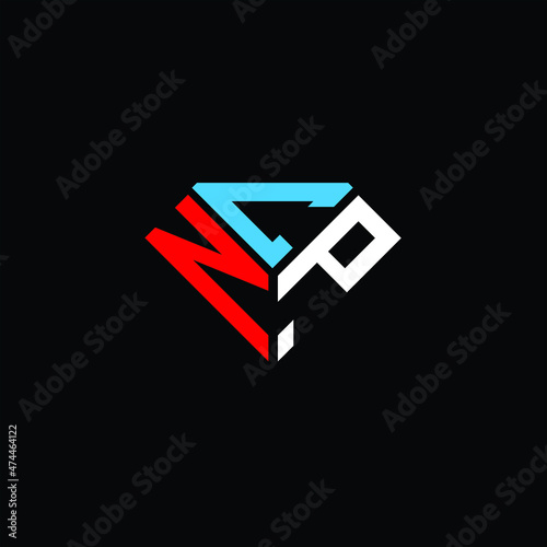 NCP letter logo creative design. NCP unique design photo