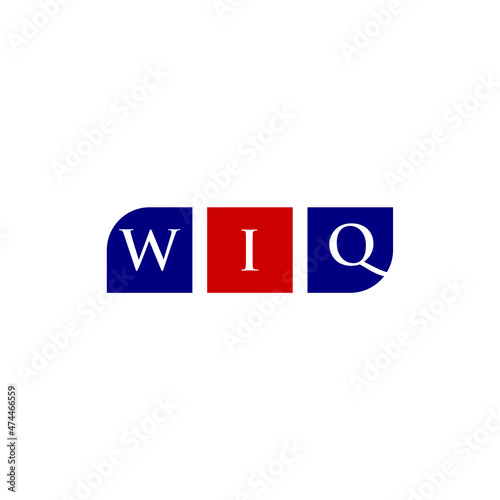 WIQ Letter Initial Logo Design Template Vector Illustration © makrufi