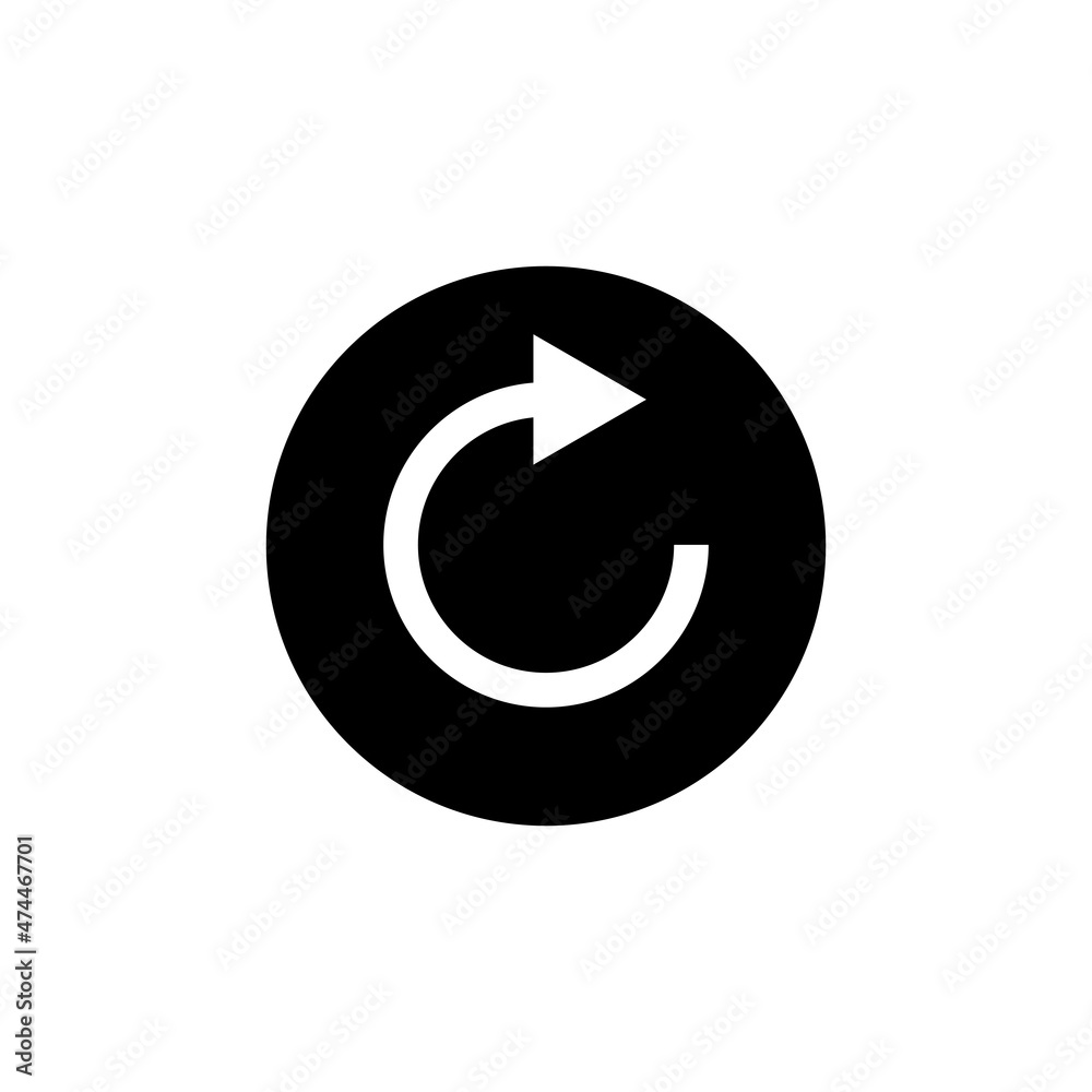 Rotation arrows Icon in circle