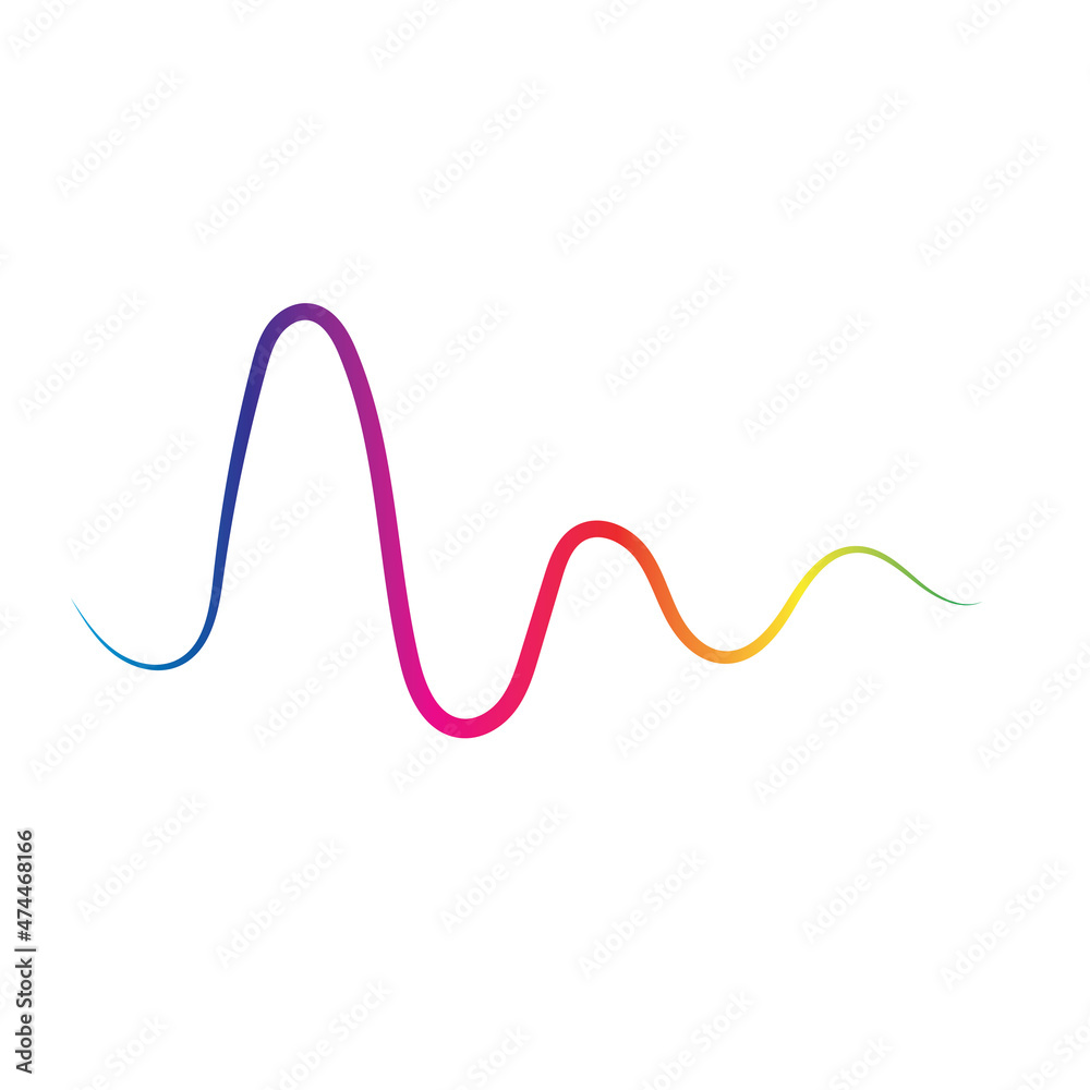 Sound waves vector illustration