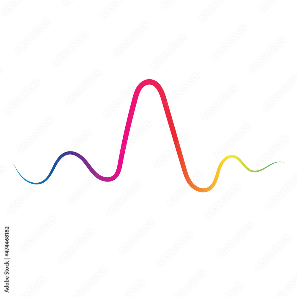 Sound waves vector illustration