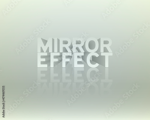 Editable reflective/mirror text effect in old color style + tutorial. Created using AI CS6.
