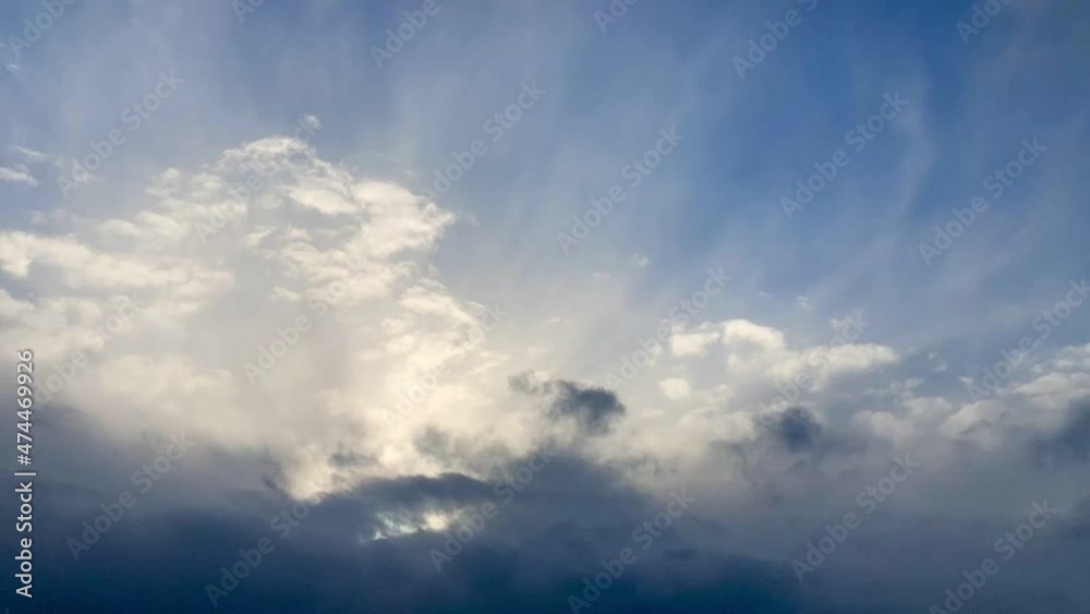 冬の空 タイムラプス 冬の空 タイムラプス