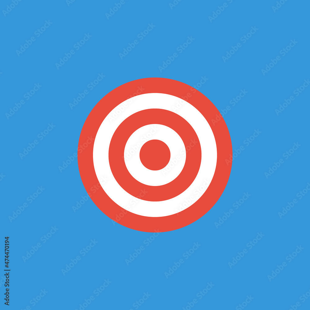 aim target on blue background, business success concept, cover or poster template aim target on blue background, business success concept, cover or poster template