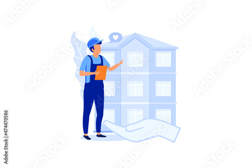 Public building illustration exclusive design inspiration 