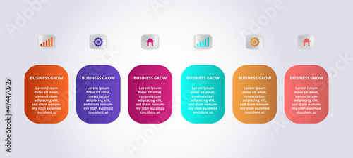 Infographics design template, 3D Business concept with 5 steps or options, can be used for workflow layout, diagram, annual report, web design. Creative banner, label vector