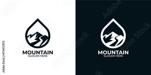 mountain logo minimalist style