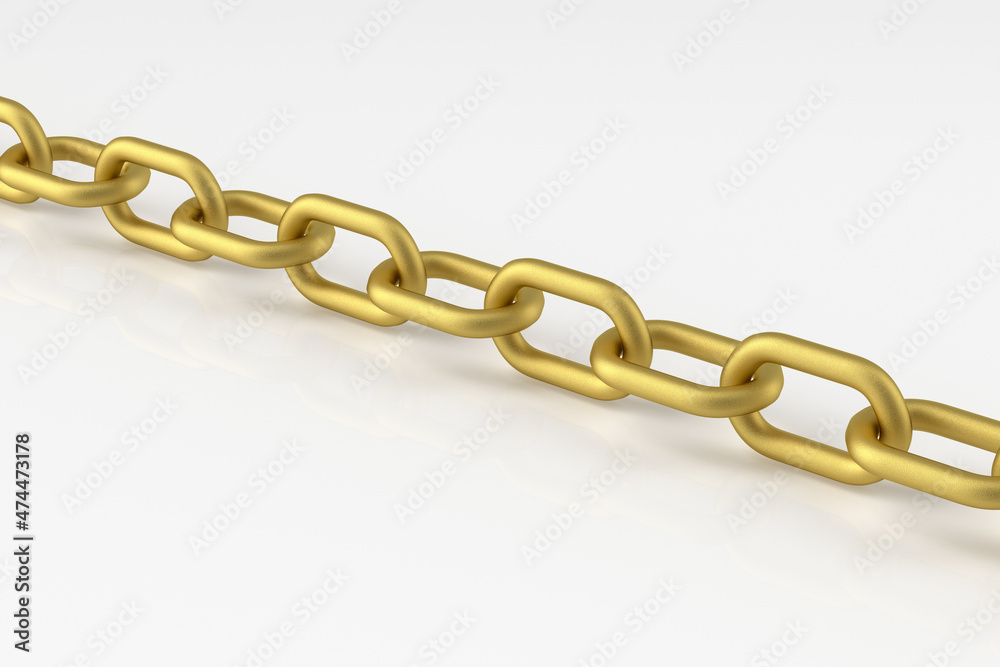 Fototapeta premium 3d rendering industry metallic chain