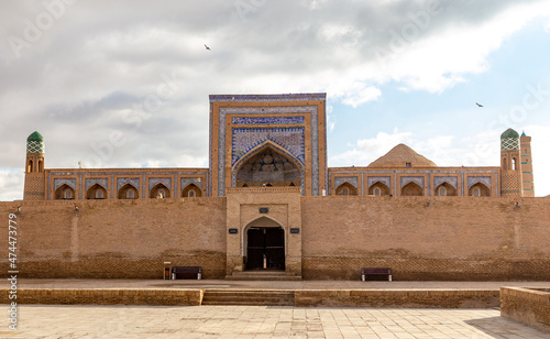 The Kunya Ark Citadel, Ichan Kala (or Itchan Qala is walled inner town of the city of Khiva, a UNESCO World Heritage Site), Khiva city, Uzbekistan.