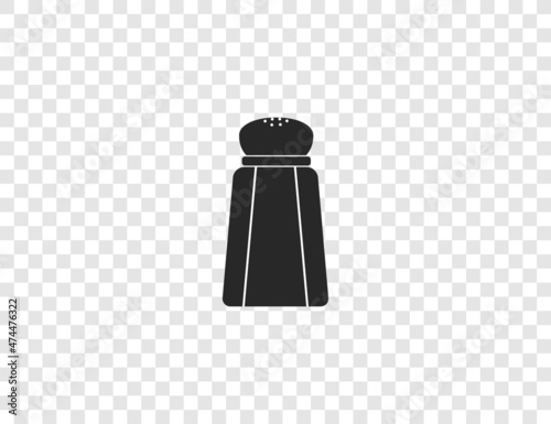 Pepper, salt, shaker icon. Vector illustration. Flat design.