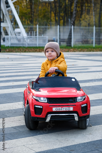 child in car