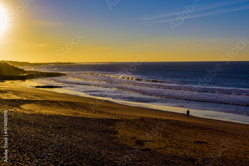 sunset on the beach