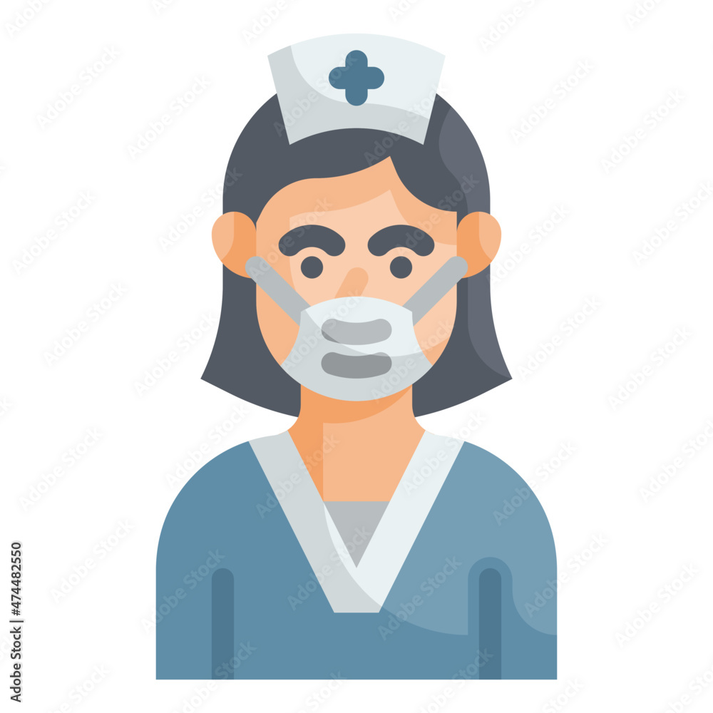 nurse flat icon