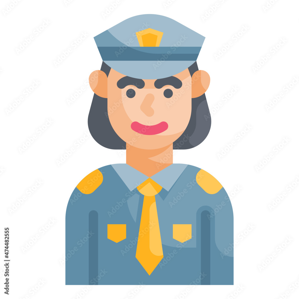 police flat icon