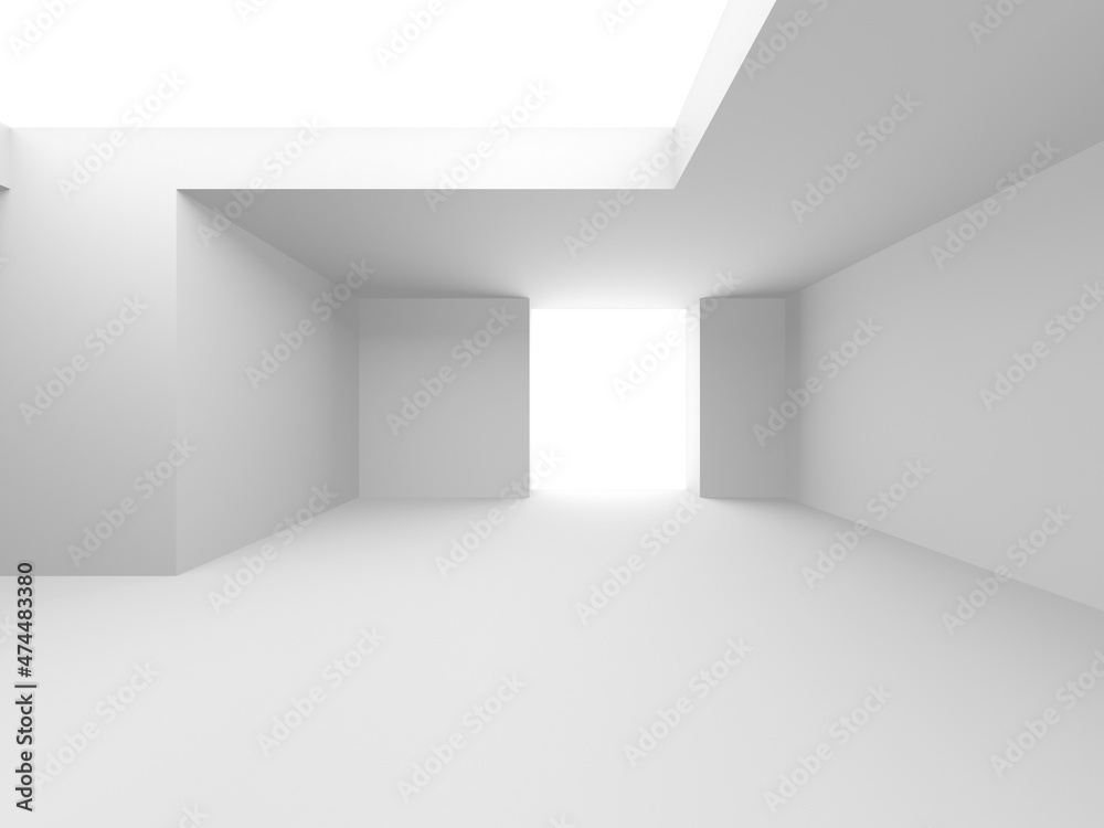 White Modern Background. Abstract Building Concept