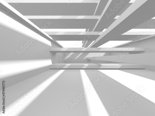 White Modern Background. Abstract Building Concept