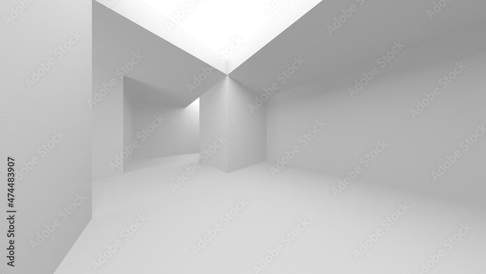 Abstract White Architecture Design Concept Abstract White Architecture Design Concept