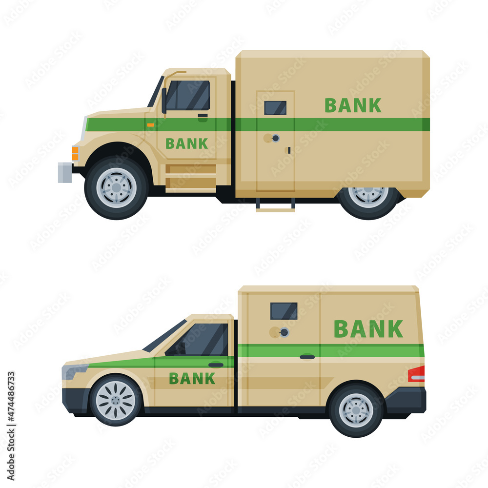 Bank Job Transit Bank or Cash-in-transit Vehicle Transfering and Transporting Valuables ...