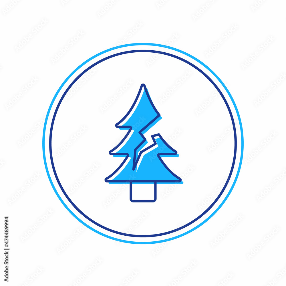 Filled outline Tree icon isolated on white background. Forest symbol. Vector Filled outline Tree icon isolated on white background. Forest symbol. Vector