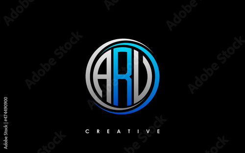 ARU Letter Initial Logo Design Template Vector Illustration photo