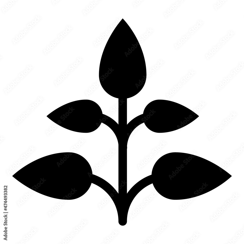 Sprout Plant Flat Icon Isolated On White Background Sprout Plant Flat Icon Isolated On White Background