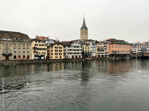 A panoramic view of Zurich in Switzerland