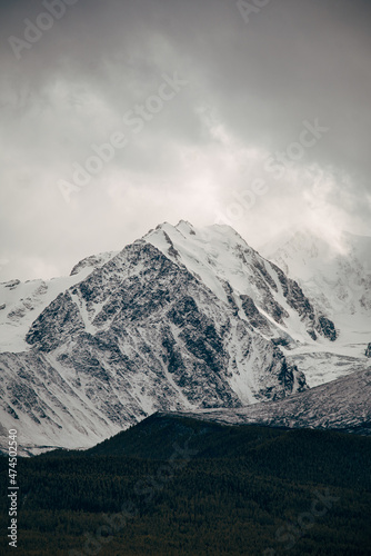Snow-capped peaks of the mountain range © Tatiana
