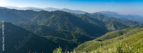 Fototapeta Naklejka Na Ścianę i Meble -  Mountains, National Parks, Nature Trails Signage in Thailand