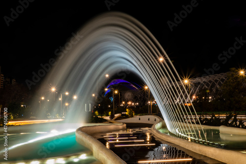 Atracción de agua en el Centro Comercial El Saler (Valencia-España)