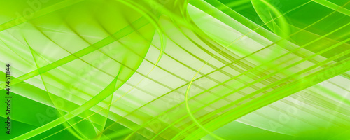 Weihnachten Hintergrund Abstrakt grün weiß Spiralen mit Linien und Wellen Banner © Pixelot