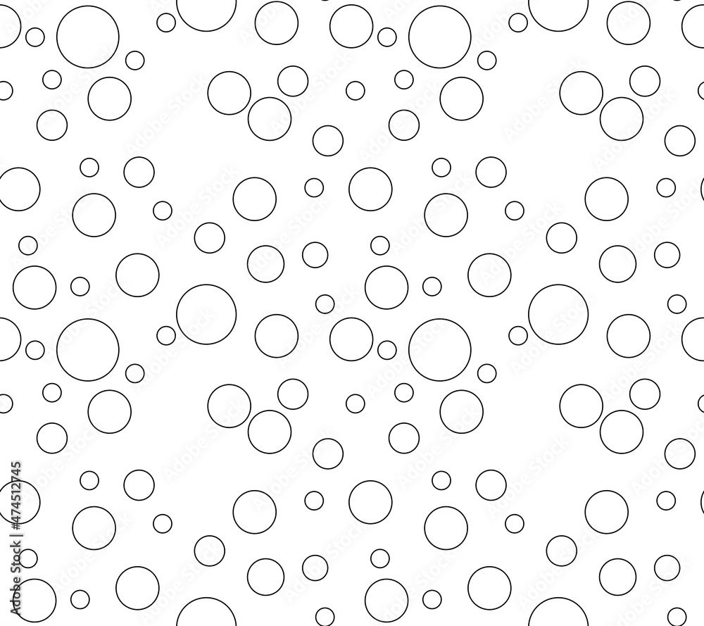 seamless pattern with bubbles