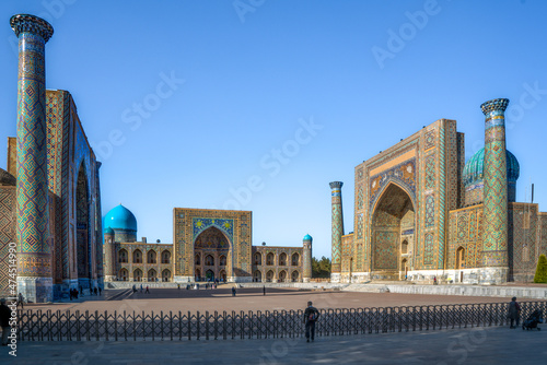 Uzbekistan, Samarkand, the famous Registan Square
