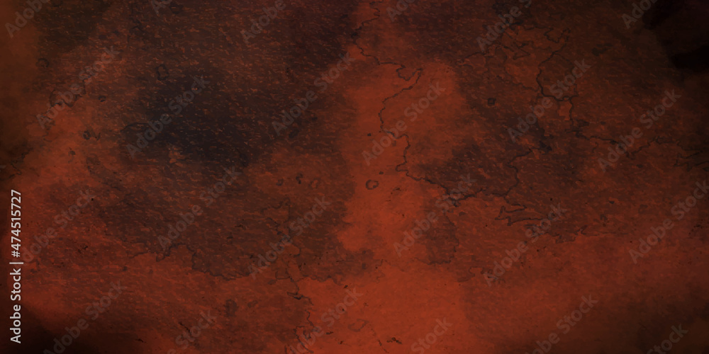 Rusty metal texture wall dark scary. Dark cement for background. Horrible wall full of scratches. School Background color texture Old paper Vintage Banner Graphics Dark background