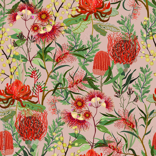 Floral seamless pattern.