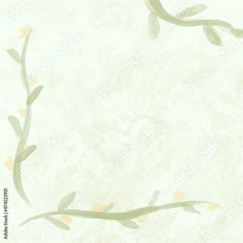 floral green background 