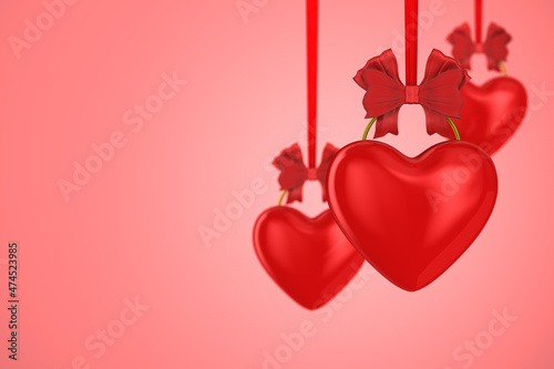 Valentine day. 3D illustrat...