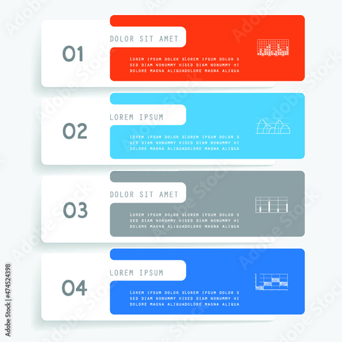 Elements for business data visualization, Modern infographic design