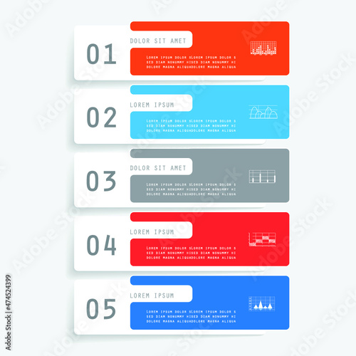 Elements for business data visualization, Modern infographic design