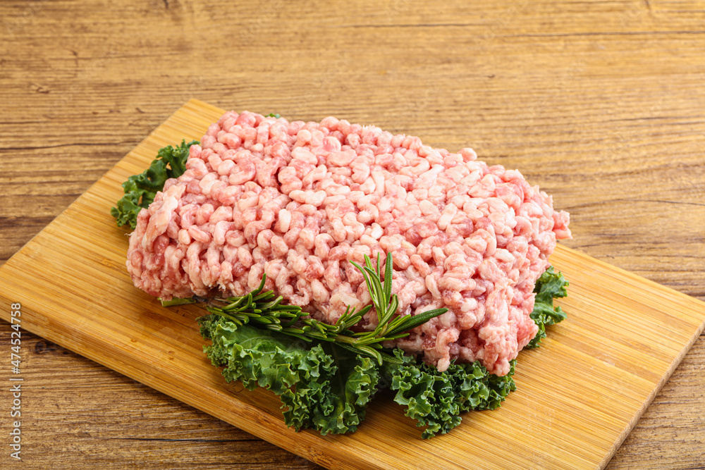 Raw pork minced meat for cooking Raw pork minced meat for cooking