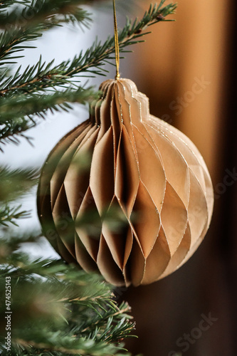 Christmas ornament from paper