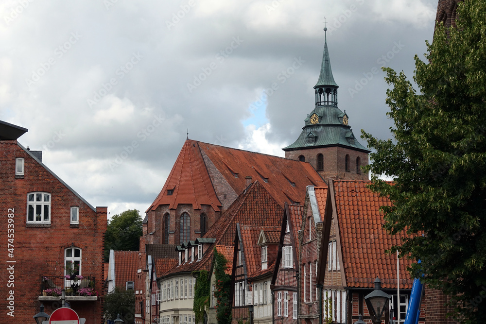 Auf dem Meere und Kirche St, Michael in Lüneburg Stock Photo Adobe Stock