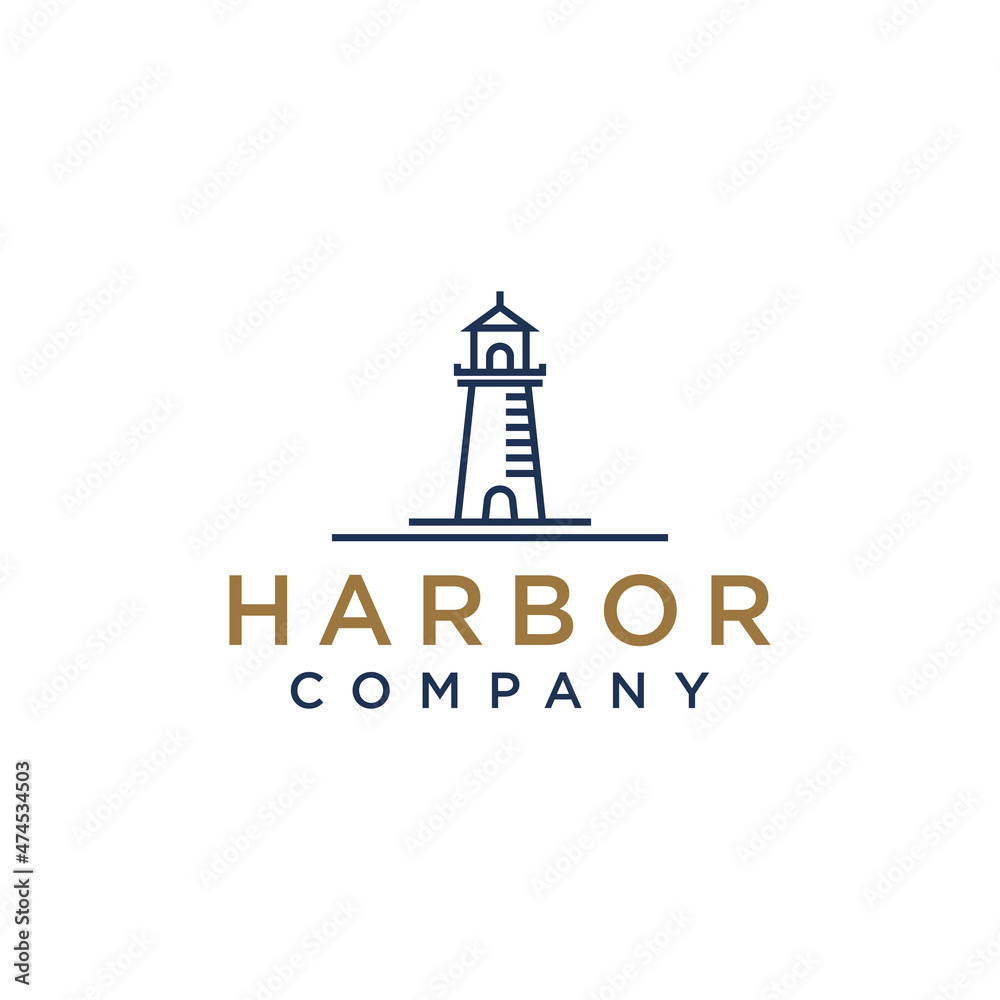 Lighthouse Searchlight Beacon Tower Island Beach Coast Simple Line Art logo design inspiration Lighthouse Searchlight Beacon Tower Island Beach Coast Simple Line Art logo design inspiration