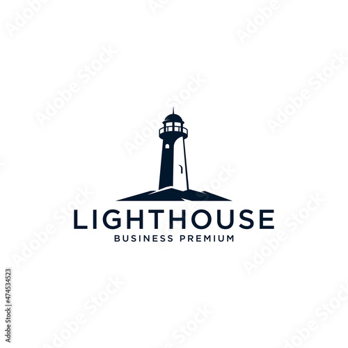 Lighthouse logo vector modern simple