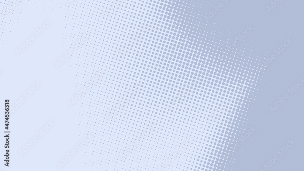 Abstract dots halftone blue gray color pattern gradient texture background.