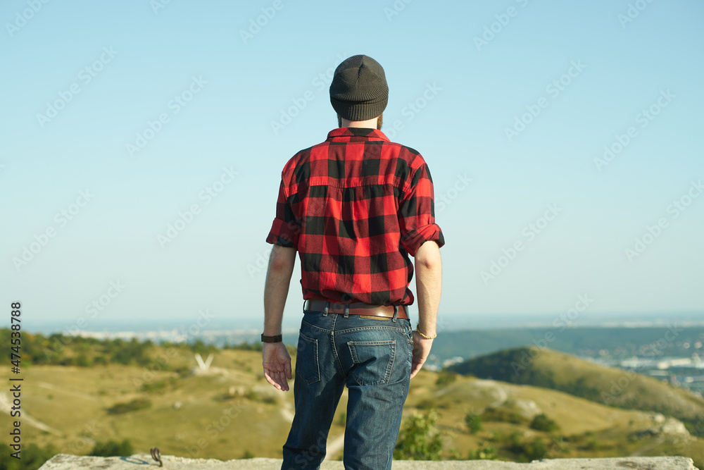 person walking on a path