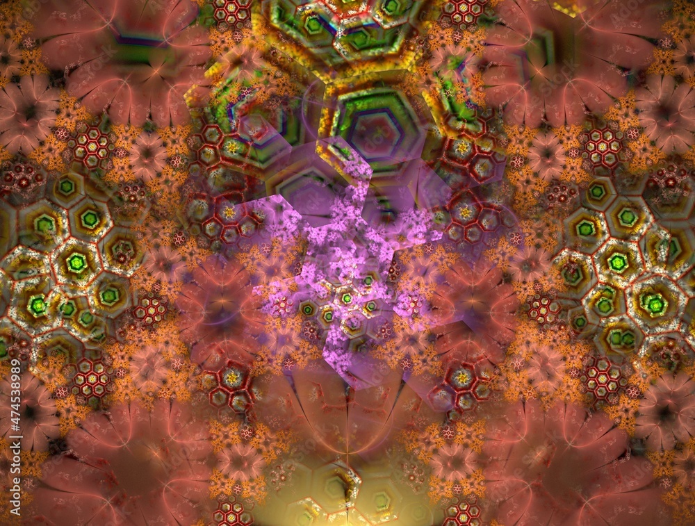 Obraz premium Imaginatory fractal abstract background Image