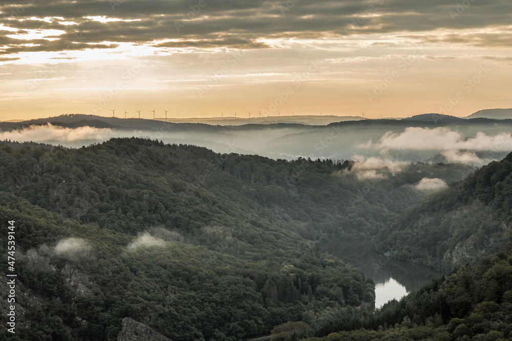 Sonnenaufgang an der Saarschleife