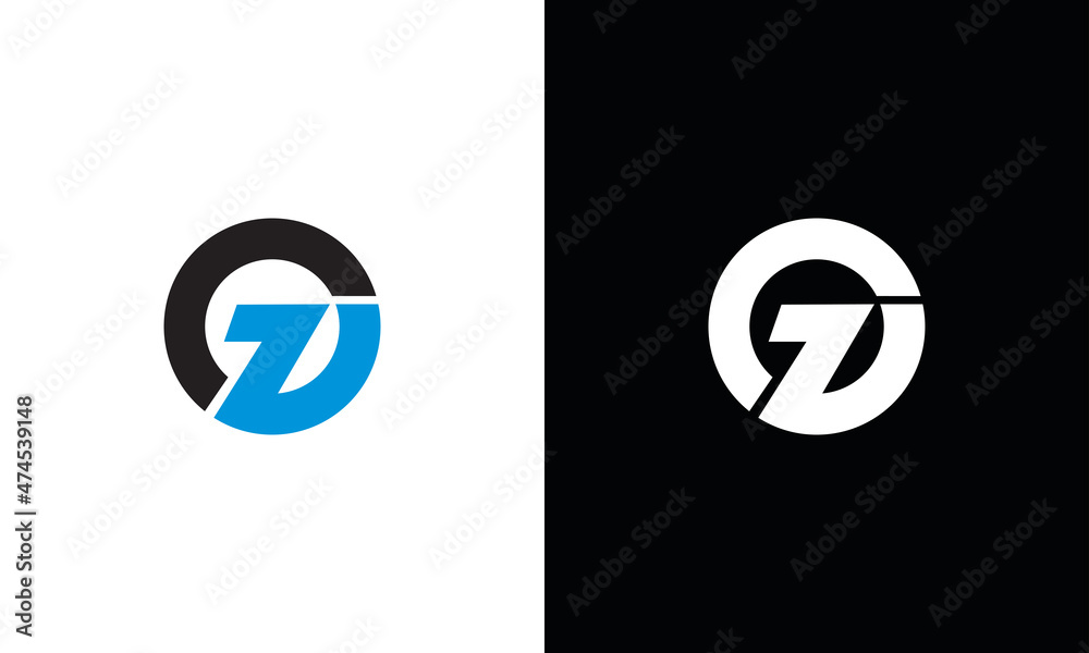 Minimal trendy monogram art logo. Monogram professional elegant awesome artistic ZC, OZ ,ZO, CZ initial based Alphabet icon logo. Initials Business logo. - obrazy, fototapety, plakaty 